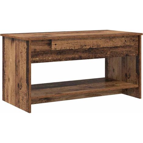 Maison Exclusive - Mesa de Café Madera envejecida 80 x 50,5 x 41,