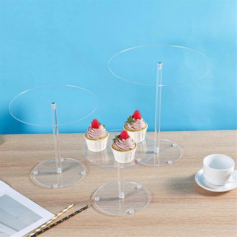 Présentoir à desserts pour mariage, pour gâteaux et bonbons, diamètre 30 cm. (1/5)