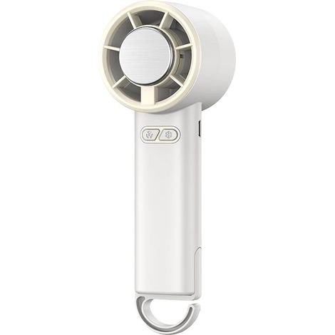 Mini ventilateur de refroidissement portable, réglable, rechargeable par USB, ventilateur turbo portable avec refroidisseur de glace, 3 heures d'autonomie, ventilateur portable pour homme et (1/5)