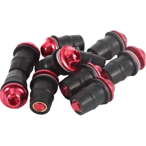 10 vis hexagonales M5 universelles pour pare-brise de moto (rouges) (1/5)
