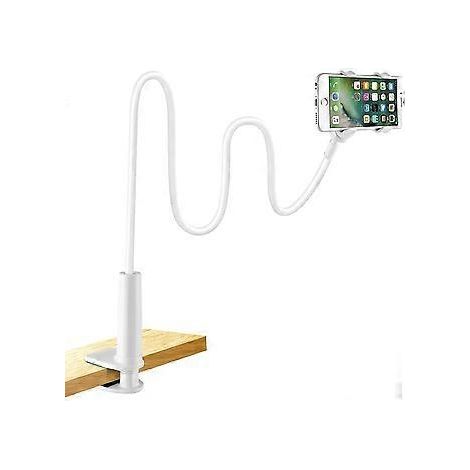 Handyhalterung fürs Bett, Handyhalterung mit flexiblem Schwanenhals, langem Arm, 360° drehbar, verstellbar für iPhone 13/13 Pro, 12/12 Pro Max, 11 Pro, XS Max, X, 8, 7 und Samsung