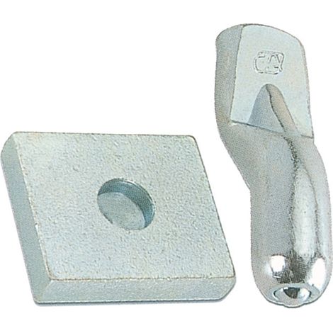 BS PIASTRA CON PERNO PER CARDINE D 20 MM ACC ZIN- COMBI ARIALDO- 5,0 bs