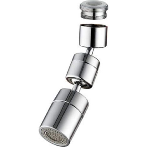 Adaptateur universel de robinet de tête de pulvérisation de robinet d'éclaboussure 360 degrés buse de robinet de robinet rotatif aérateur (1/5)