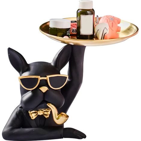 décoratif en résine synthétique représentant un bouledogue (1/4)