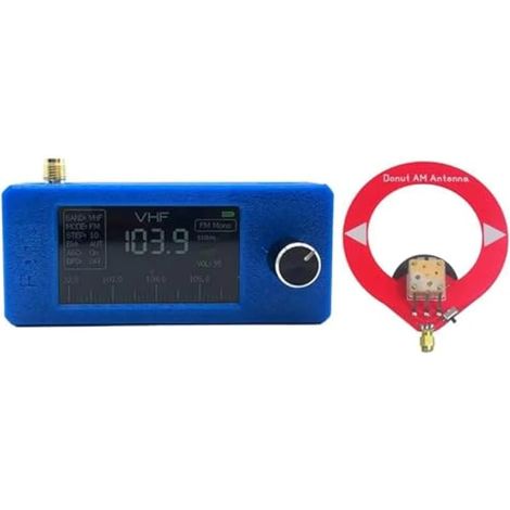 Radio SI4732 avec écran IPS, récepteur AM/FM LSB USB toutes bandes, écran couleur HD 1,9 pouce, antenne cadre portable (1/3)