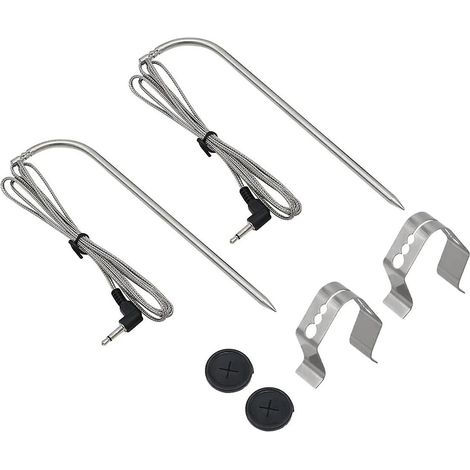 Filiyano-Thermomètre à viande pour barbecue à pellets avec commande numérique, thermomètre à viande avec pinces et œillet pour la sonde (1/5)