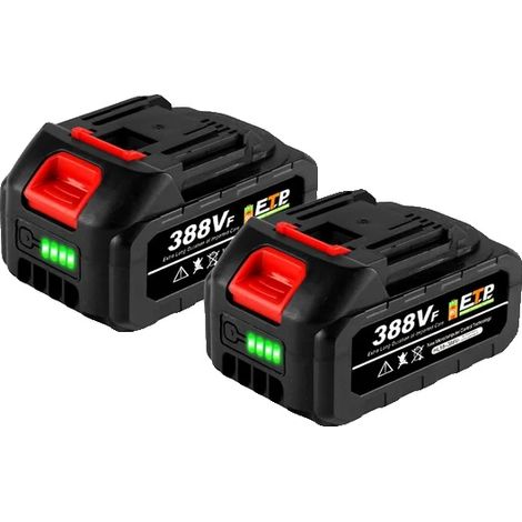 Wiederaufladbarer Akku, 18 V Lithium-Ionen, hohe Kapazität, 2 x 388 VF mit EU-Stecker (1/2)