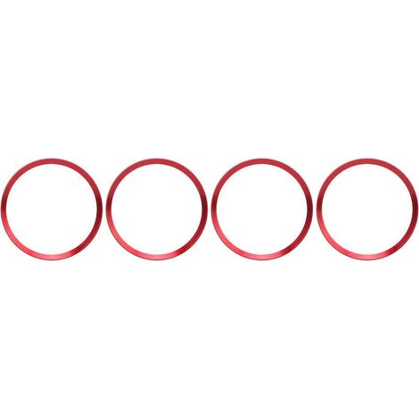 Embellecedor central de rueda de coche, cubierta decorativa roja de repuesto para Honda Civic de décima generación 2016-2019, 4 piezas - Crezuo (1/4)