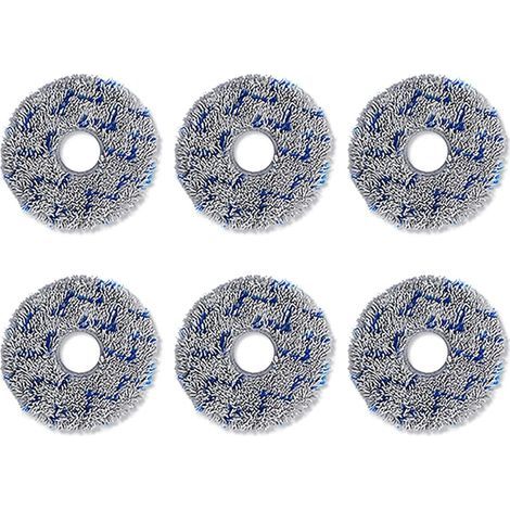 Tampons Nettoyage Doux Réutilisables 6 Pièces Tampons Remplacement Chiffons en Microfibre pour Aspirateur Robot T20 (1/5)