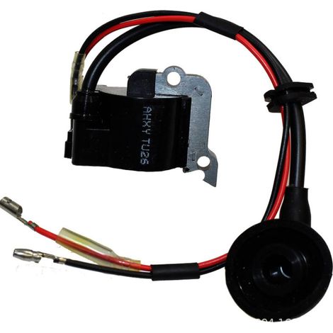 Bobine d'allumage haute tension compatible avec les moteurs Mitsubishi TU26, TL20, TL23 et TL26 (26 cm³). (1/2)