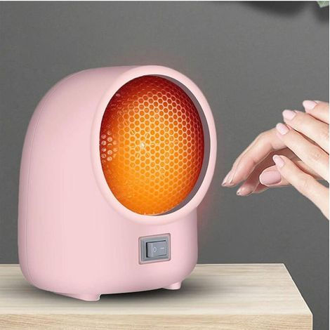 Chauffage d'espace économique silencieux monobloc, radiateur soufflant électrique mobile, radiateur soufflant 400 W, protection contre la surchauffe et le renversement, radiateur soufflant de salle de