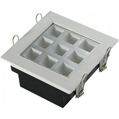 ECOLUX FOCO EMPOTRABLE TECHO EC1174 9W 650LUM.FRIA.