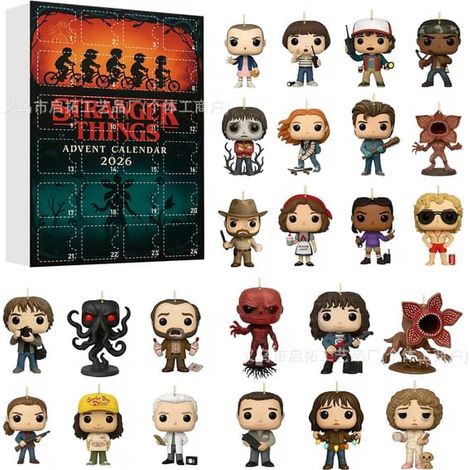 Calendrier de l'Avent Havsglas Tomte 2026 – Liten Tomte Julnedräkning Stranger Things B (1/5)