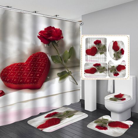 Duschvorhang zum Valentinstag (Stil 3) (1/3)