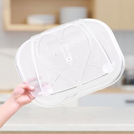 Plateau tournant pour réfrigérateur, transparent et antidérapant, idéal pour la cuisine, les placards et les plans de travail. (1/3)