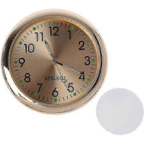 Horloge de voiture universelle adhésive, montre électronique, décoration phosphorescente pour tableau de bord de SUV (1/5)
