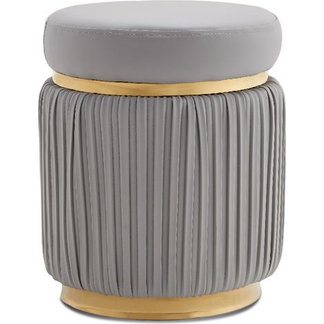 Pouf haut de gamme gris - Harmonie (1/5)
