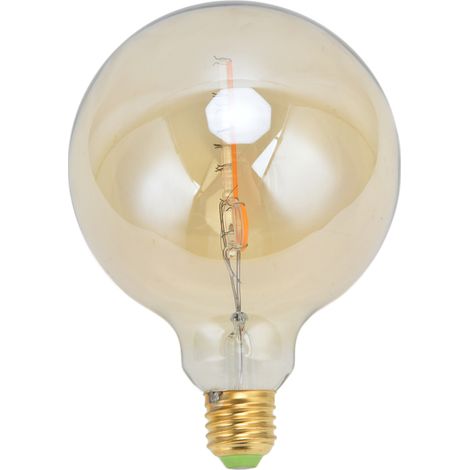 Ampoules LED G125 E27/E26 à filament transparent 4W, dimmables, en forme de note de musique, pour lustre, lumière chaude, 220 V, croche (1/5)