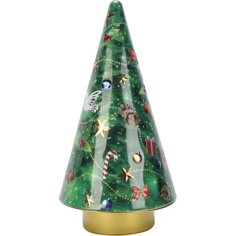 Boîte à musique Arbre de Noël sans marque Modèle tinplate Décoration de table festive 31cm (1/5)