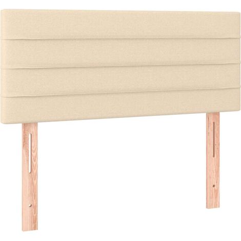 Maison Exclusive - Cabecero de tela color crema 80x5x78/88 cm (1/5)