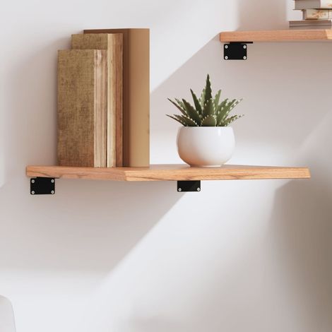 vidaXL Estante de pared madera de roble tratada marrón claro 40x40x2cm (1/5)