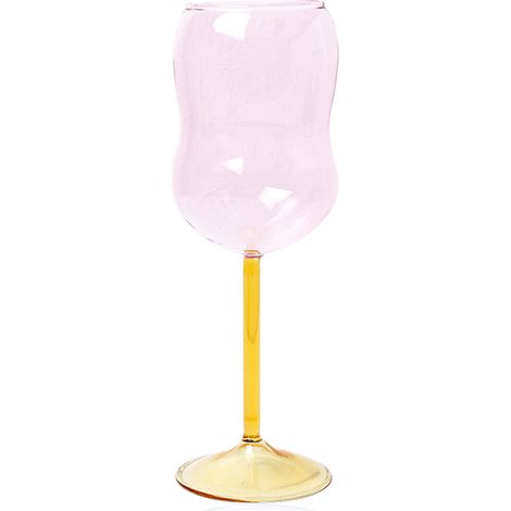 Verre A Vin - 301 À 400 Ml - Forme En Cloche Avec Bord Replié - Pour Vin Blanc Rouge Rosé - Lot De 6 (1/5)