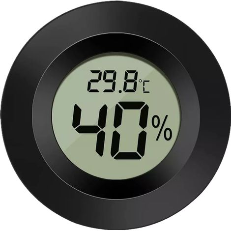 Thermo-Hygrometre Digital - Affichage LCD Grand Format - Température Et Humidité Intérieure - Échelle Celsius/Fahrenheit - 10 Pièces (1/5)