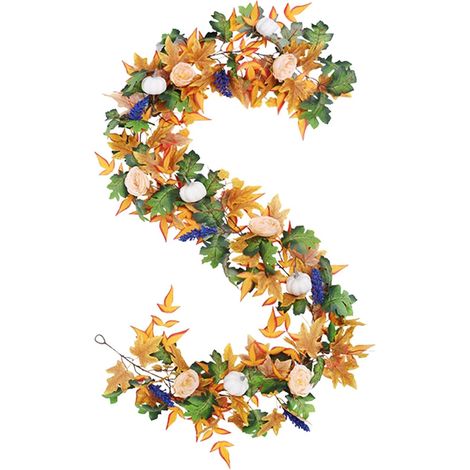 Guirlande de feuilles d'automne  Guirlande de feuilles d'érable d'automne  Guirlande d'automne de feuilles d'érable  Guirlande de feuilles d'automne faite à la main, parfaite pour Thanksgiving, (1/5)
