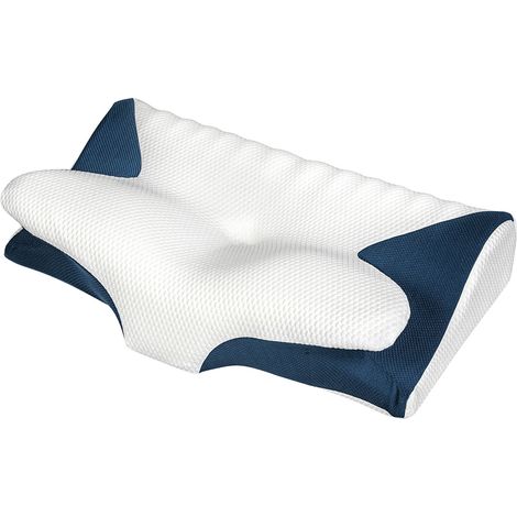 Lavio Cervical Contour Memory Foam Pillow Side Sleeper for Neck Pain Relief