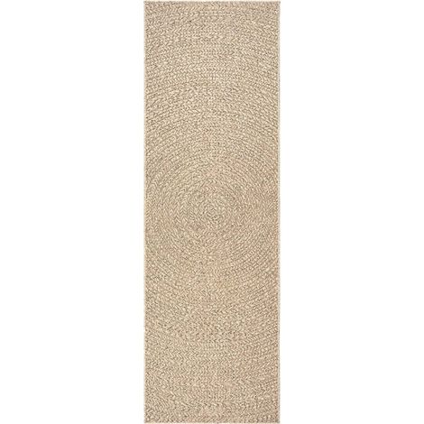 Rug ZIZUR 80x200 cm Jute Look Indoor and Outdoor vidaXL