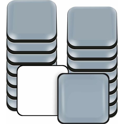 Patins de Meubles,16 Pièces PTFE Téflon Carré Auto adhésives Coulisses de Meubles Adaptés Aux Sols et Tapis Lisses (Carré,30X30mm) (1/5)