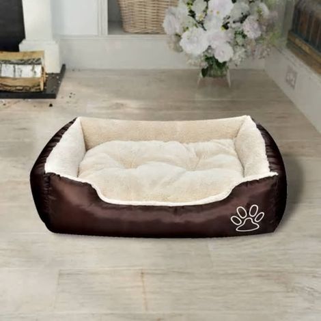 Lit chaud pour chiens avec coussin rembourré Taille S (1/5)