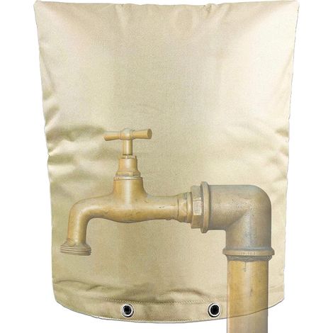 Couvercle de Robinet extérieur pour l'hiver  Housse de Protection pour Robinet de Jardin avec clapet Anti-Retour  Couverture de Robinet étanche d'isolation pour la Protection Contre Le Gel(4352cm) (1/5)