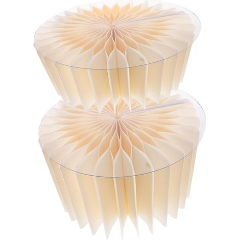 2 Pièces Piliers Décoratifs Cylindriques Supports Pliables Papier pour Décoration de Table de Mariage et Épais et (1/5)