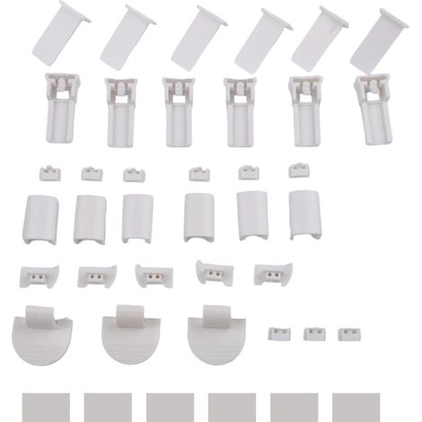 36-Piece Pleated Blind Kit with Easy Installation Accessories (1/5)