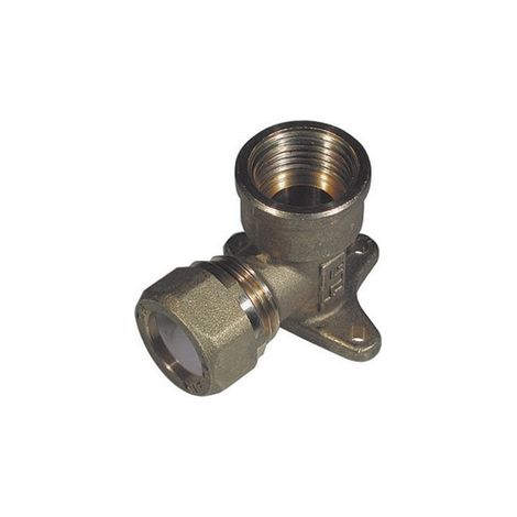 GOMITO CON FLANGIA PER RAME CON OGIVA TEFLON TIEMME- 1/2 x 14- TIEMM- pezzi 1