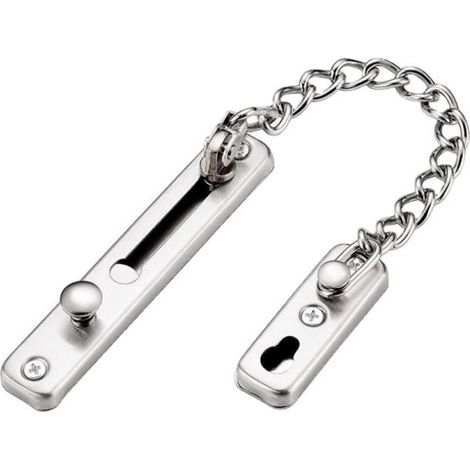 1PC Anti-theft Door Chain, Anti-theft Door Lock, Stainless Steel Door Lock, Sliding Door Lock with 4 Screws (1/3)