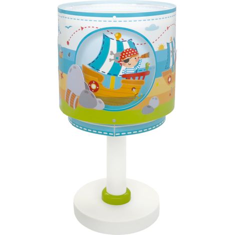 Lampe de chevet ou de table enfant Bateau Pirate, 60651N, G4 - LED 4 W - Ampoule incluse (1/5)