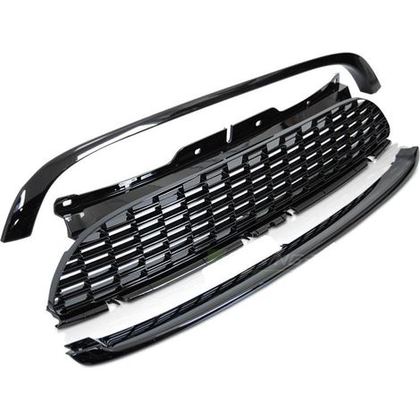 Calandre Mini Cooper 06-09 R56/57/55 look JCW noir Glossy-37852754