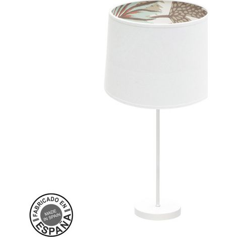Tischlampe gr. tunez 1xe27 weiß/weiß-gestempelt (1/2)