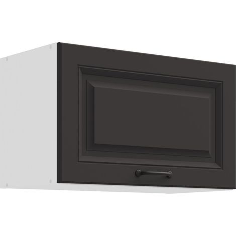 Hängeschrank 60 cm Stilo Grau Küchenzeile Küchenblock Küche Landhaus Höhe 36 cm (1/4)