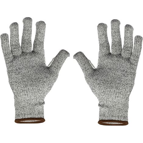 Gants anti-coupure niveau 5 résistant à l'usure respirants gants de sécurité pour mécanicien protection du travail pour bricolage Taille L(largeur de main 10cm)