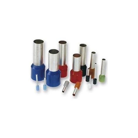 Punteras huecas cable flexible 2x10mm [100ud] (1/2)