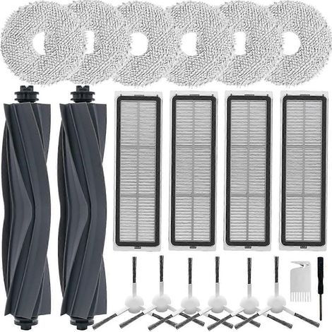 Pour aspirateur L10s Ultra / L10s Pro / L10 Ultra pour X10+ : brosses latérales principales, filtres HEPA, chiffon de nettoyage (1/5)