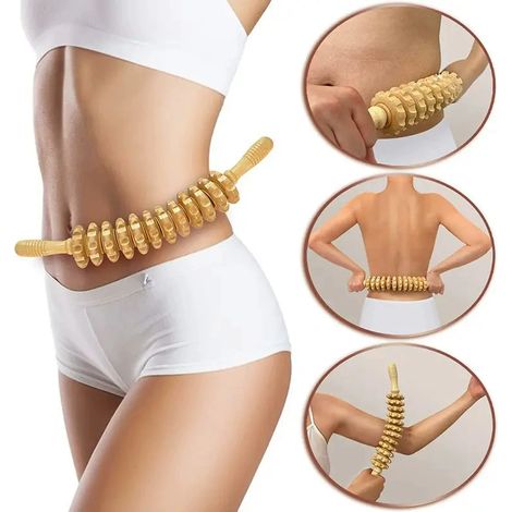 Pelota de masaje - Masaje - Varilla de masaje - Dispositivo de masaje - Alivia la fatiga - Accesorios - Rodillo de masaje anticelulítico (1/2)