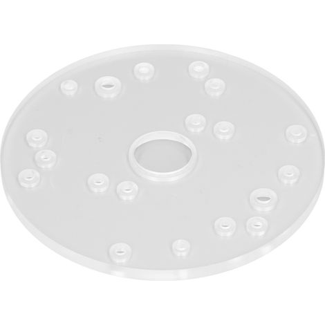 Plaque de guidage acrylique universelle pour scies Bosch 6 1/2" avec broche de centrage