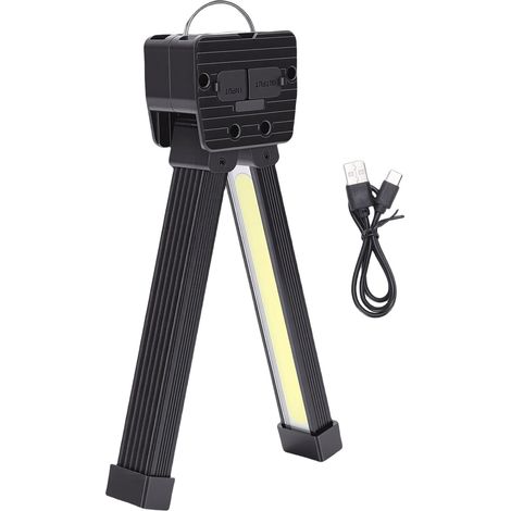 Lampada da palestra magnetica per uso su tavolo. Torcia LED magnetica portatile con gancio per appenderla. 7 livelli di intensità luminosa. Pieghevole a 180 gradi. Power bank ricaricabile tramite USB. (1/5)