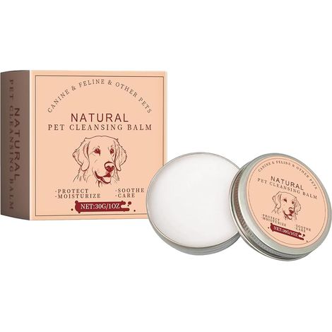 Baume Éliminateur de Taches de Larmes pour Animaux,Nettoyant Oculaire Animaux,Baume Nettoyante pour Yeux Chiens et Chats,Nettoyant Yeux Chien,Soin Oculaire Chats,Soin Doux et Efficace,30g (1/5)