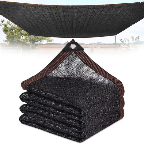Shade Netting, 1.2 x 2 m Sun Protection Net with Eyelets, 50% UV Sun Protection Netting, Ropes (5 m) for Plants/Garden/Chicken Coop/Pergola/Lawn/Patio