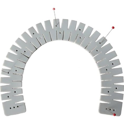 Orlo piegato in silicone - Strumento di cucito professionale per un fissaggio perfetto, righello per orli resistente al calore, aiuto per cucire flessibile con fori di marcatura, con fori di marcatura